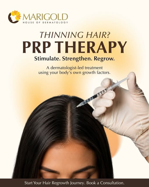 Instagram post: Thinning hair? PRP therapy