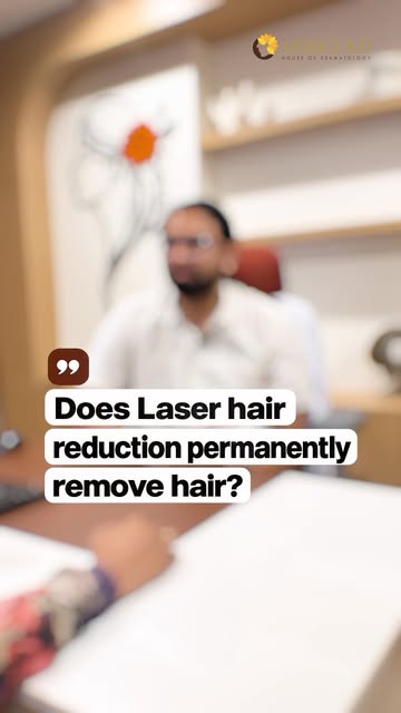 Instagram reel thumbnail: Does laser hair reduction permanently remove hair?