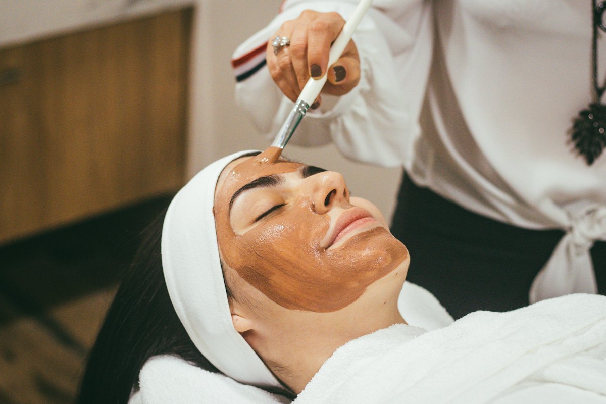Woman receiving a clinical medi-facial treatment